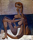 Pablo Paintings - Seated Bather by Pablo Picasso
